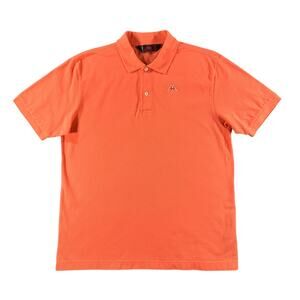 Robe di Kappa Polo Shirt Men's Large Orange Embroidered Casual Classic Preppy